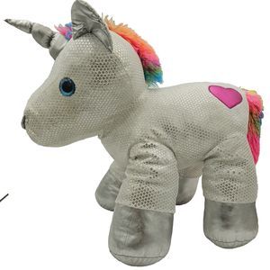 Dan Dee Collectors Choice Sparkly 20" Plush Unicorn Stuffed Animal Rainbow Heart